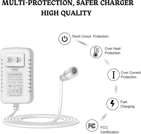 18V Power Supply Charger for Levolor Motorized Blinds and Power Shades 18Volt Hunter Douglas PowerView PowerRise 2002000036 Amigo AMS165-1802000FU 7806000000 2989048000 2989038000 ADS0366-W18020 Cord in Kuwait