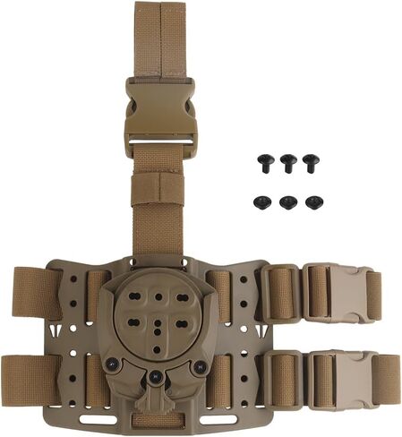 Tactical Leg Panel Adapter，Belt Clip Holster Adapter, Adjustable Cant (360°) with Loop Strap & Plastic Leg Strap in Saudi Arabia