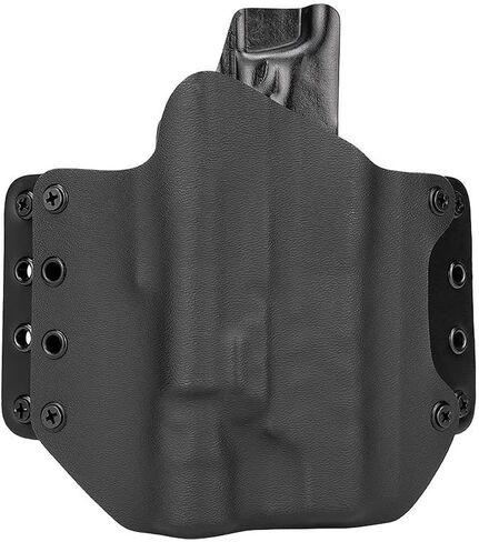 Kimber 2 K11 Blackpoint RH LW LM OWB Holster, Leather Wing, Kydex, Right Hand, Light Mounted, Black (4200516) in Saudi Arabia