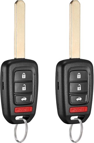 2 Pcs Smart Key Fob Replacement Fits for Honda Civic 2014-2015 Honda Accord 2013-2015 Car Keyless Entry Remote MLBHLIK6-1T 35118-T2A-A20 433MHz in Saudi Arabia