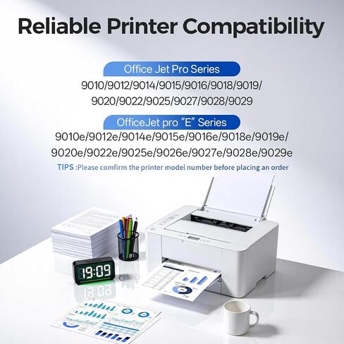 962XL Ink Replacement for HP 962XL Ink Cartridge Combo Pack for the HP Ink 962 XL Work for officejet Pro 9010 Ink Cartridges 9015 9020 9025 Series Printers (Black, Cyan, Magenta, Yellow) in Saudi Arabia