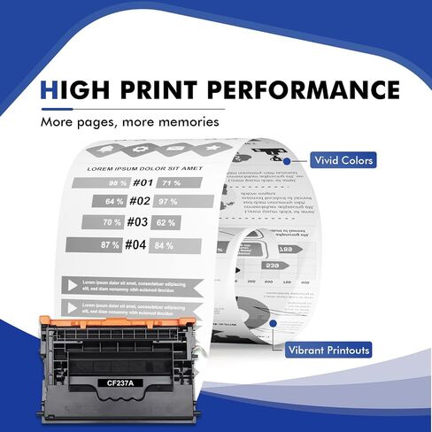 CF237A 37A Black Toner Cartridge 2 Pack for HP CF237X 37X M607 M608 M609 in Kuwait