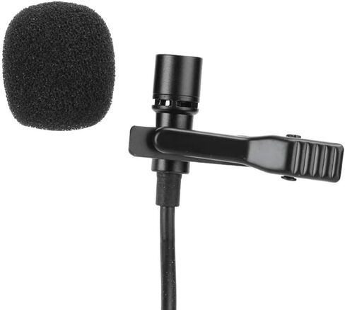 2PCS Mini USB Lavalier Microphone, Omnidirectional Clip-On Lapel Mic with 59 in Cable for Interview Recording in Saudi Arabia