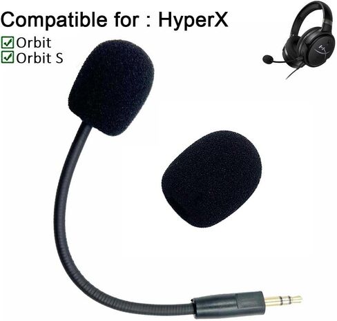 Cloud Orbit S Mic Boom, Replaceable 3.5mm Game Headphone Microphone Boom for HyperX Cloud Orbit S-Gaming Headset in Saudi Arabia