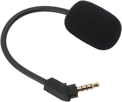 3.5mm Gold Plated Curved Plug Replacement Headset Microphone Noise Cancelling Detachable Gaming Headphone Mic for Hyper X for Cloud for Revolver in Saudi Arabia