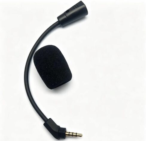 3.5mm Gold Plated Curved Plug Replacement Headset Microphone Noise Cancelling Detachable Gaming Headphone Mic for Hyper X for Cloud for Revolver in Saudi Arabia
