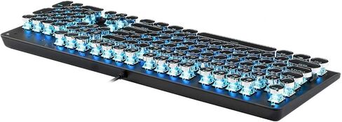 Gaming Keyboard and Mouse Wired Gaming Mechanical Keyboard for Gamer Laptop Computer 104 Keys Backlit LED (Black) in Saudi Arabia