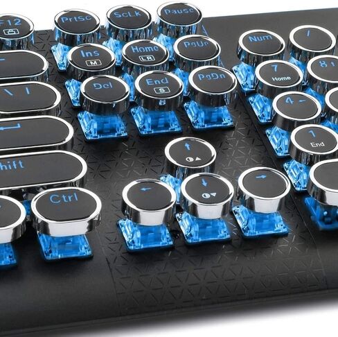 Gaming Keyboard and Mouse Wired Gaming Mechanical Keyboard for Gamer Laptop Computer 104 Keys Backlit LED (Black) in Saudi Arabia