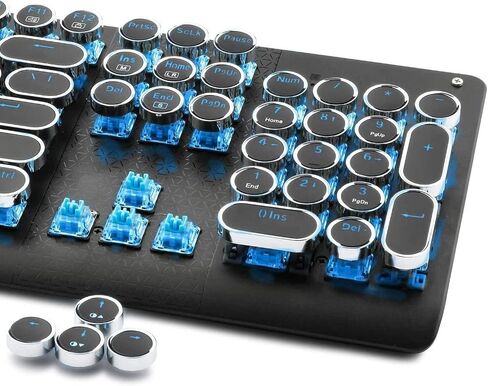 Gaming Keyboard and Mouse Wired Gaming Mechanical Keyboard for Gamer Laptop Computer 104 Keys Backlit LED (Black) in Saudi Arabia