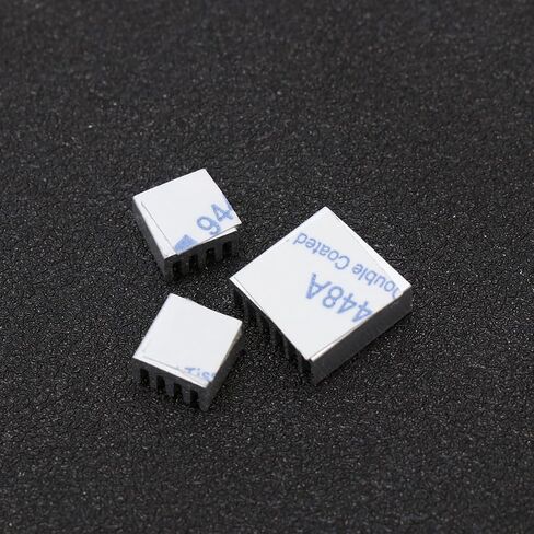 Silver Aluminum Heat Sink Kit with Adhesive Thermal Tape 3pcs in Saudi Arabia