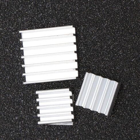 Silver Aluminum Heat Sink Kit with Adhesive Thermal Tape 3pcs in Saudi Arabia