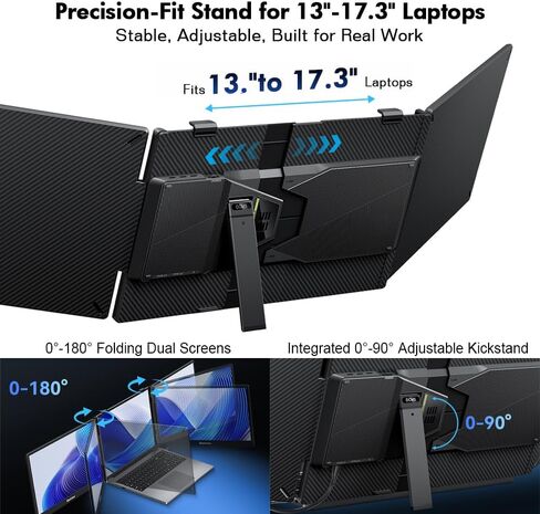Blackview Laptop Screen Extender,14" 1080P FHD IPS Triple Monitor in Saudi Arabia