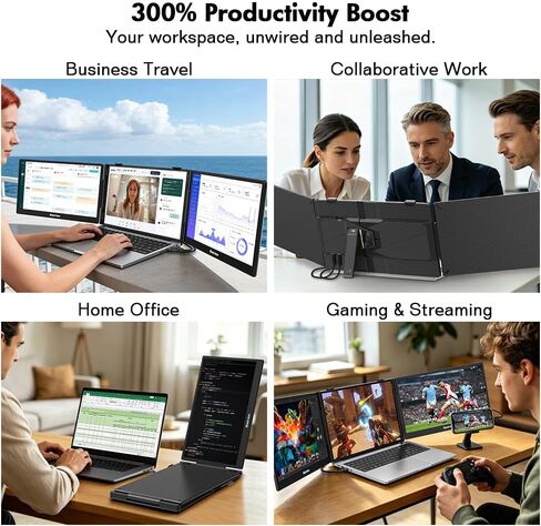 Blackview Laptop Screen Extender,14" 1080P FHD IPS Triple Monitor in Saudi Arabia