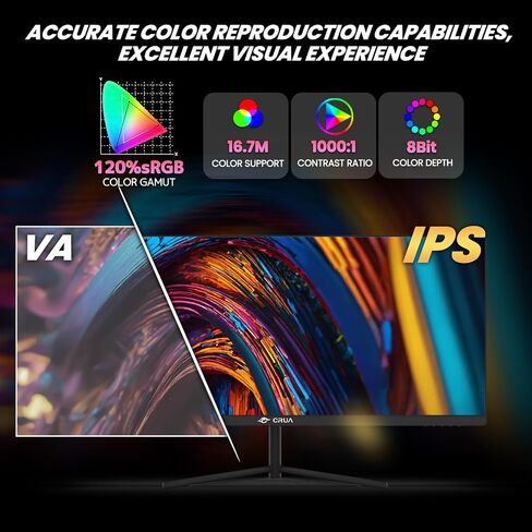 CRUA 30-inch Gaming Monitor 200HZ, 21:9 WFHD(2560X1080P) Ultrawide Computer Monitor, IPS Screen,120% sRGB, PIP/PBP, HDMI 2.0 & Displayport 1.4,Support FreeSync,Wall Mountable/Tilt Adjustable- Black in Kuwait