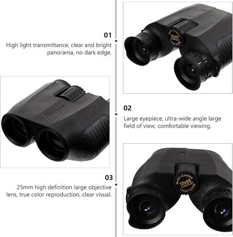 X Compact Rubber Binoculars with Wide Angle Viewing for Travel in Saudi Arabia