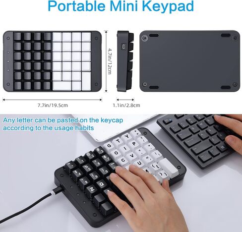 Koolertron One Handed Mechanical Gaming Keyboard with 32 Macro Keys in Saudi Arabia