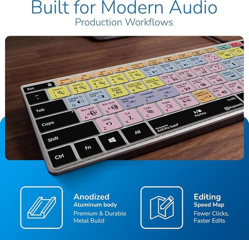 KB Covers Pro Tools Backlit Aluminum Keyboard - Windows - US in Kuwait