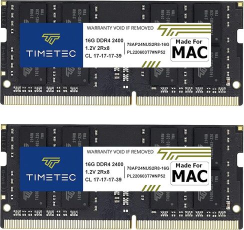 Timetec Hynix IC DDR4 2400MHz PC4-19200 SODIMM Memory Upgrade for iMac Retina 4k/5K 21.5-inch/27-inch Mid 2017 (32GB kit) in Saudi Arabia