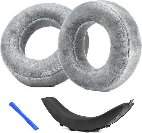 Replacement Ear Cushion Pads,Compatible with Beyerdynamic DT 700 PRO X and DT 900 PRO X,Velvet,Gray, Ultra-Soft Foam(Earpads + Headband) in Saudi Arabia