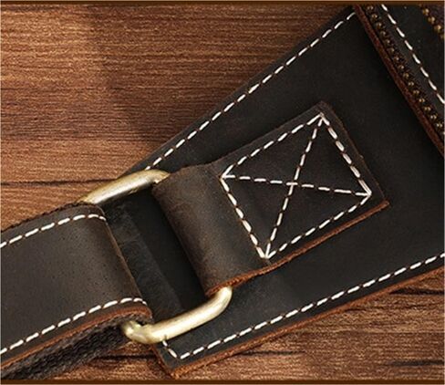 Lightweight Cowhide Sling Bag for Men - Waterproof Crossbody Shoulder Bag for Outdoor, Hiking and Walking Gifts in Saudi Arabia