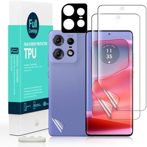 Ibywind for Motorola Edge 50 Neo/60 Neo 5G Screen Protector,2 Pack,9H Hardness Tempered Glass and Camera Lens Protector,with Alignment Frame,Full Coverage,Bubble Free,Fingerprint Unlock,Scratch Resistant in Saudi Arabia
