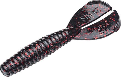 Strike King Rage Menace Grub Fishing Lure, Soft Plastic Double Tail Grub, Crazy Tail Action, 3 1/2-Inches in Kuwait
