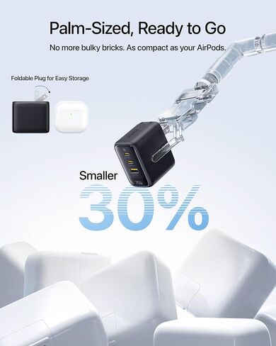 Baseus 70W USB C Charger and Baseus 30W USB C Charger Block 2 Pack in Saudi Arabia