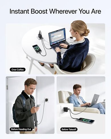 Baseus 70W USB C Charger and Baseus 30W USB C Charger Block 2 Pack in Saudi Arabia
