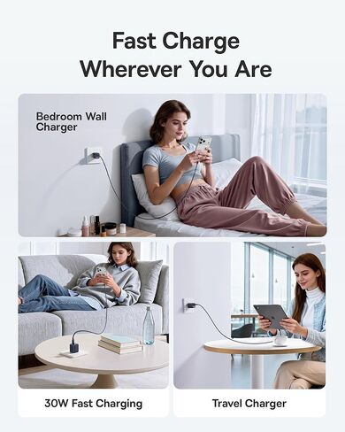Baseus 70W USB C Charger and Baseus 30W USB C Charger Block 2 Pack in Saudi Arabia