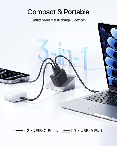 Baseus 70W USB C Charger and Baseus 100W USB C Charger Block in Saudi Arabia