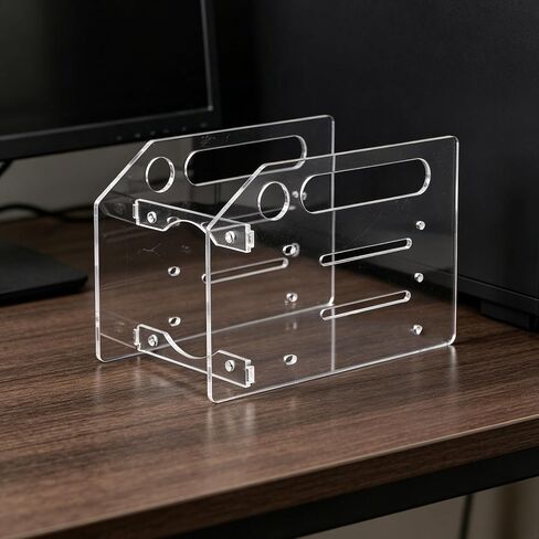 Acrylic Hard Drive Rack 3 Layer Mounting Bracket for Desk Storage in Saudi Arabia