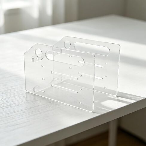 Acrylic Hard Drive Rack 3 Layer Mounting Bracket for Desk Storage in Saudi Arabia