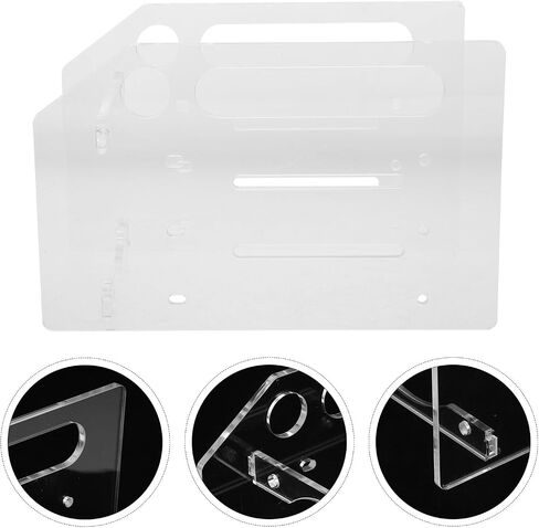 Acrylic Hard Drive Rack 3 Layer Mounting Bracket for Desk Storage in Saudi Arabia