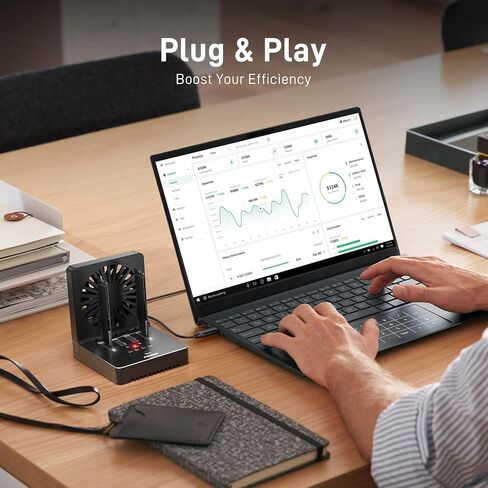 FIDECO M.2 NVMe Cloner and Data Eraser, 4-Bay SSD Cloner Dock with Foldable Cooling Fan in Saudi Arabia