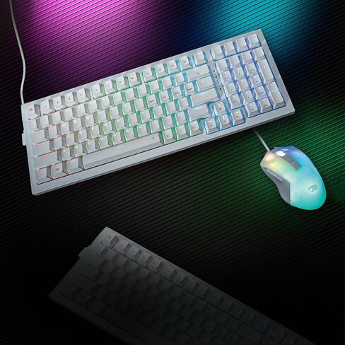 iBUYPOWER MK9 RGB Mechanical Gaming Keyboard and Mouse Combo - White, Tactile Brown Switches in Saudi Arabia