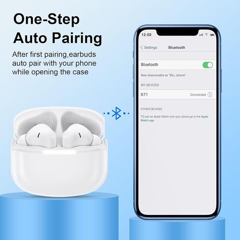 iPhone 17e Earbuds,Wireless Headphones Ear Buds for iPhone 17 Pro Max Air in Kuwait