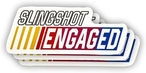 (3 Pcs) Slingshot Engaged Sticker Sarcastic Motivational Sayings Humorous Quote Vinyl Decal for Kindle, Laptop, Water Bottle, Phone Hard Hat, Meme Quote Sticker 3 inch in Saudi Arabia