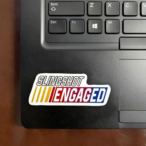 (3 Pcs) Slingshot Engaged Sticker Sarcastic Motivational Sayings Humorous Quote Vinyl Decal for Kindle, Laptop, Water Bottle, Phone Hard Hat, Meme Quote Sticker 3 inch in Saudi Arabia