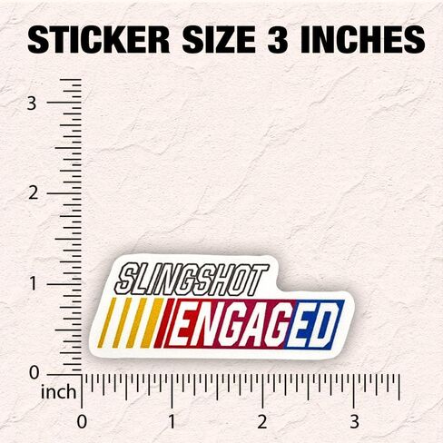 (3 Pcs) Slingshot Engaged Sticker Sarcastic Motivational Sayings Humorous Quote Vinyl Decal for Kindle, Laptop, Water Bottle, Phone Hard Hat, Meme Quote Sticker 3 inch in Saudi Arabia