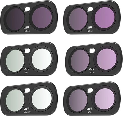 Lens Filter for Insta360 Luna Ultra，Aluminum Alloy Frame Optical Glass Magnetic Mount Multi-Coated High Light Transmission (6-in-1 UV+CPL+ND8-16-32-64) in Saudi Arabia