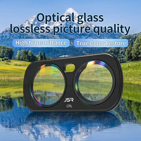 Lens Filter for Insta360 Luna Ultra，Aluminum Alloy Frame Optical Glass Magnetic Mount Multi-Coated High Light Transmission (6-in-1 UV+CPL+ND8-16-32-64) in Saudi Arabia