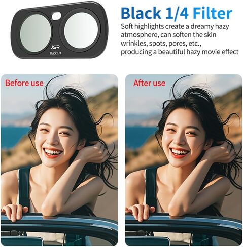 Lens Filter for Insta360 Luna Ultra，Aluminum Alloy Frame Optical Glass Magnetic Mount Multi-Coated High Light Transmission (6-in-1 UV+CPL+ND8-16-32-64) in Saudi Arabia