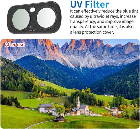 Lens Filter for Insta360 Luna Ultra，Aluminum Alloy Frame Optical Glass Magnetic Mount Multi-Coated High Light Transmission (6-in-1 UV+CPL+ND8-16-32-64) in Saudi Arabia
