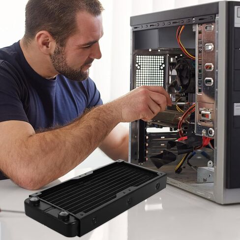 Liquid Cooler PC Radiator Water Cooling Block for CPU GPU Black in Saudi Arabia