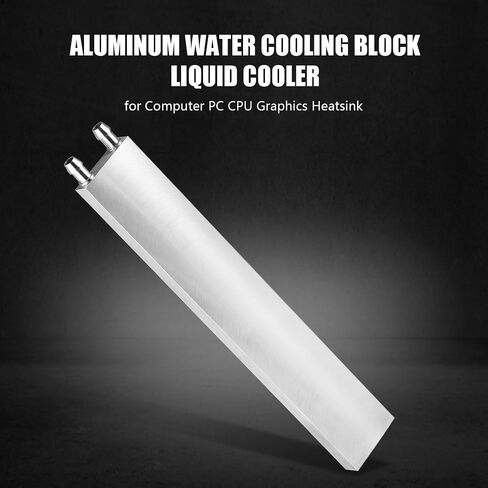 Aluminum Water Cooling Block Liquid Cooler, 240 * 40 * 12mm CPU Graphics Heatsink with 9.3mm Connector, Internal Flow Channel Brazed Cooler for Multiple Industrial Cooling Scenarios in Kuwait