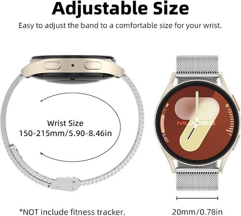 أحزمة ساعة Amazfit Active 2 /Active، 20 مم حزام معصم بديل قابل للتنفس معدني لـ Amazfit GTR mini/Bip U Pro/Bip 3/3 Pro/GTS/GTS 4/3/2 للنساء والرجال in Saudi Arabia