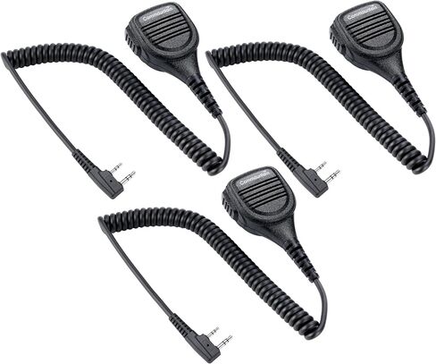 commountain Heavy Speaker Mic Compatible for Baofeng Radios BF-F8HP UV-82HP UV-5R UV82 UV82C UV5R5 UV5RA UV5RE UV5X3 and Kenwood BTECH Retevis Samcom Radios, Walkie Talkie Microphone in Saudi Arabia