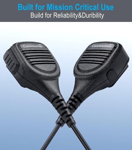 commountain Heavy Speaker Mic Compatible for Baofeng Radios BF-F8HP UV-82HP UV-5R UV82 UV82C UV5R5 UV5RA UV5RE UV5X3 and Kenwood BTECH Retevis Samcom Radios, Walkie Talkie Microphone in Saudi Arabia