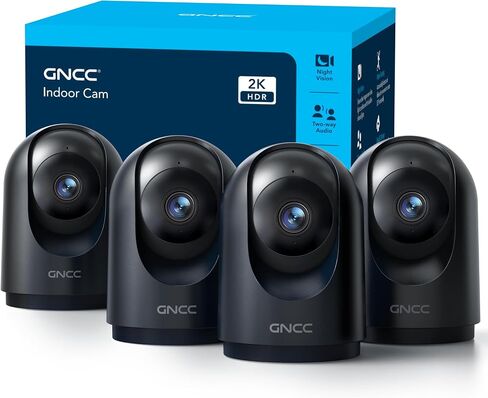 GNCC Security Camera, 2K Indoor Camera 360° Cameras for Home Security in Saudi Arabia