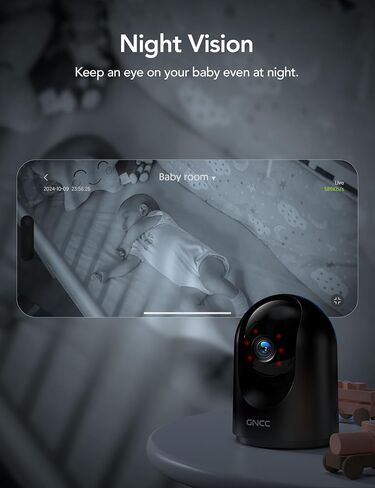 GNCC Security Camera, 2K Indoor Camera 360° Cameras for Home Security in Saudi Arabia